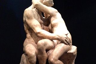 08 Plaster Cast Of The Kiss Le Baiser Sculpture By Auguste Rodin 1889 National Museum of Fine Arts MNBA Buenos Aires